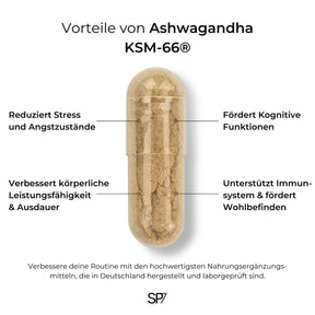 Bio Ashwagandha (KSM-66®) Kapseln - SP7 DE