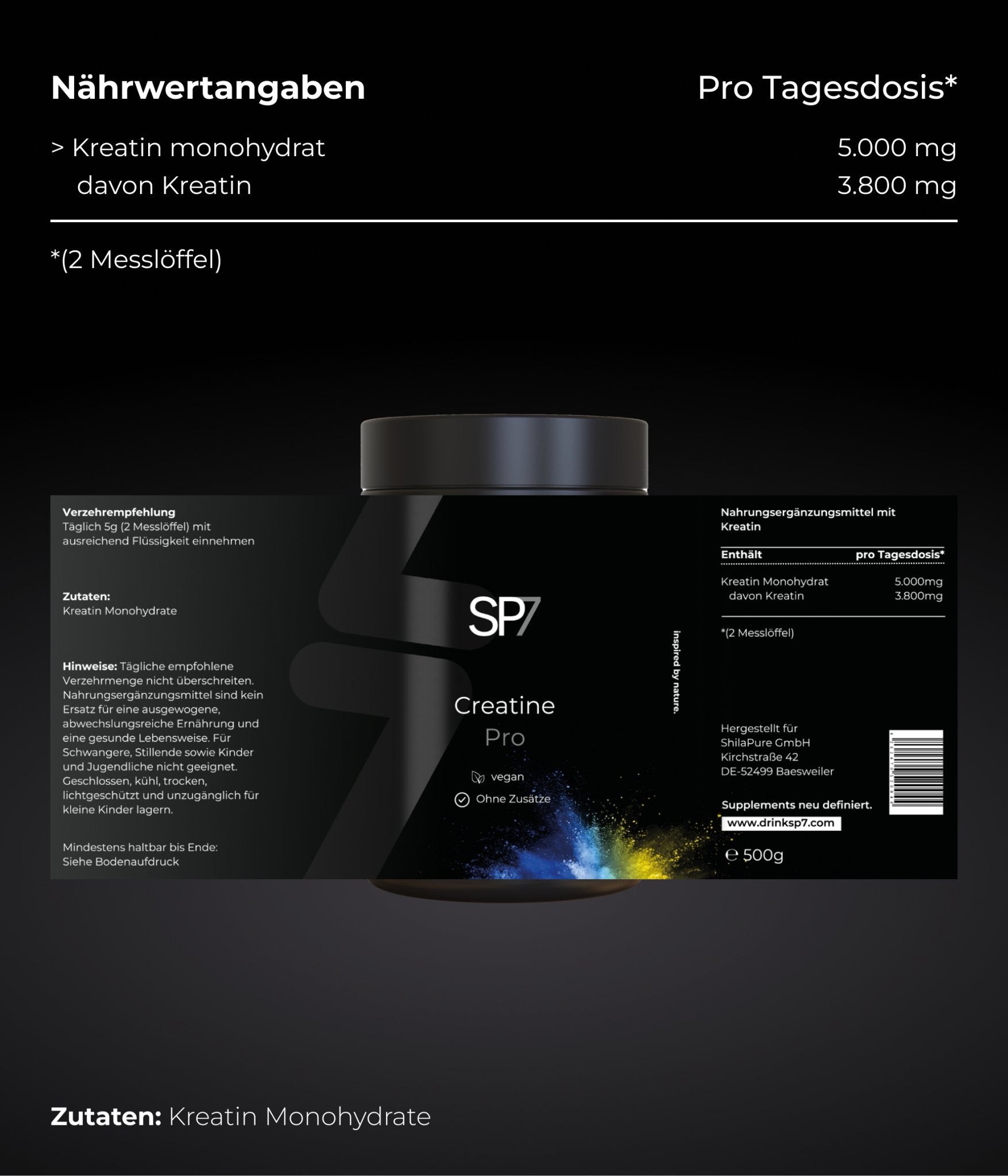 Creatine Pro Pulver - SP7