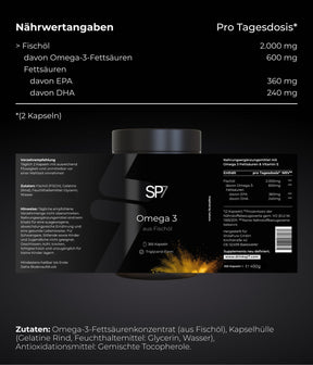 Omega 3 Fischöl Kapseln - SP7